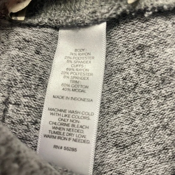 Express Grey Jogger Fleece Sweatpants, Size XS - Picture 4 of 5